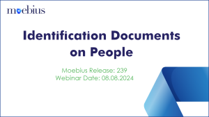 Learn how to record identification document details, upload and link a document to the record and mark it as the default.