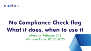 This webinar describes the purpose of the No Compliance flag, when to use it and how it affects Risk Assessments and Corporate Structures.